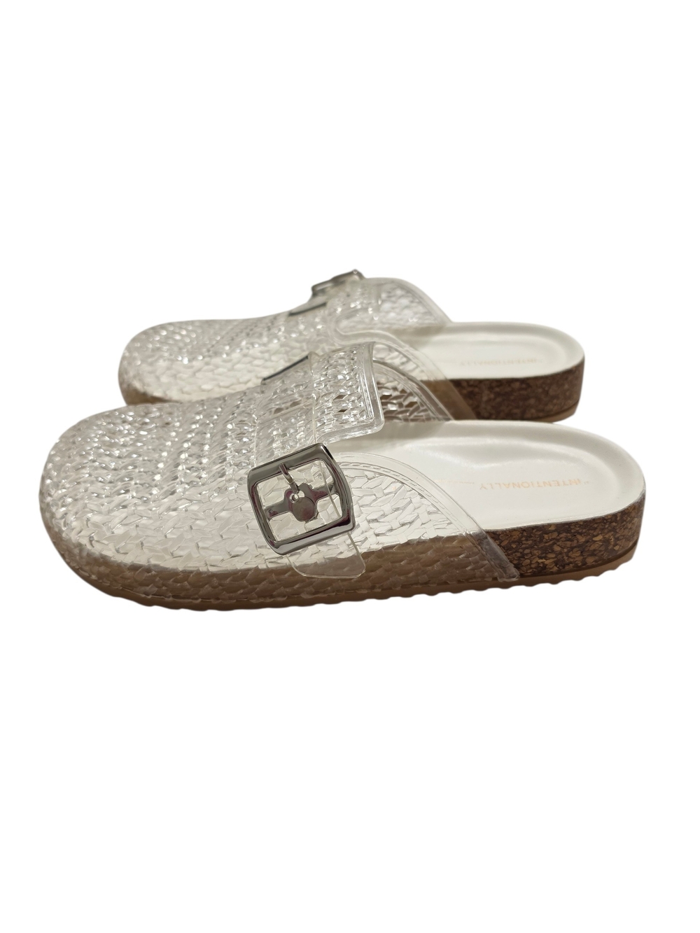 Intentionally Blank | Seth Jelly Mules Clear Crystal Size EU 37 Clogs Shoes NEW